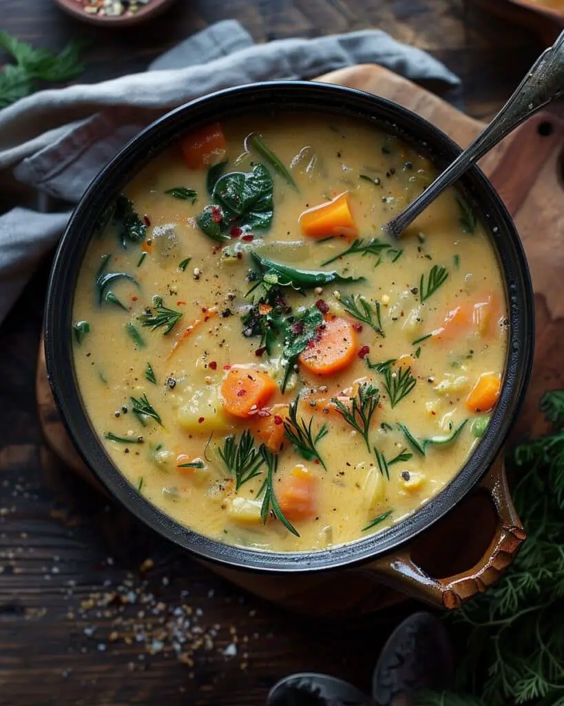 One-Pot Creamy Vegetable Soup