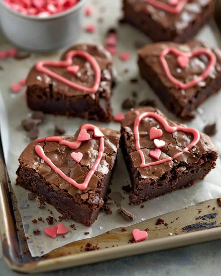 Heart Shaped Brownies Recipe