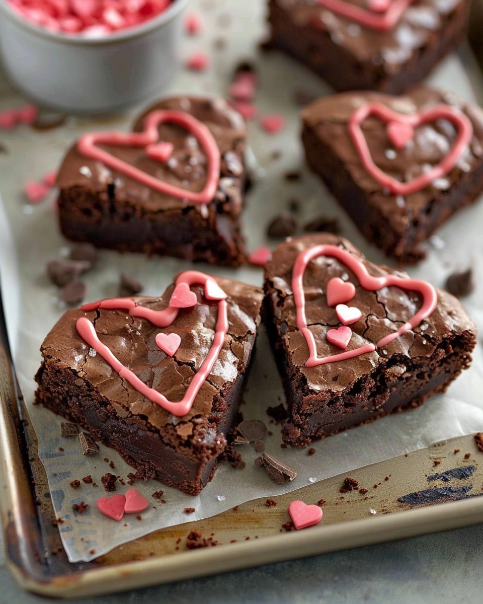 Heart Shaped Brownies Recipe