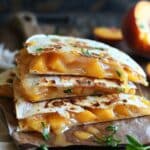 Sweet & Savory Peach Quesadillas