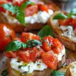 Burrata & Basil Bruschetta With Juicy Tomatoes