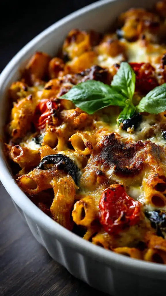 Best Mediterranean Vegetable Pasta Bake