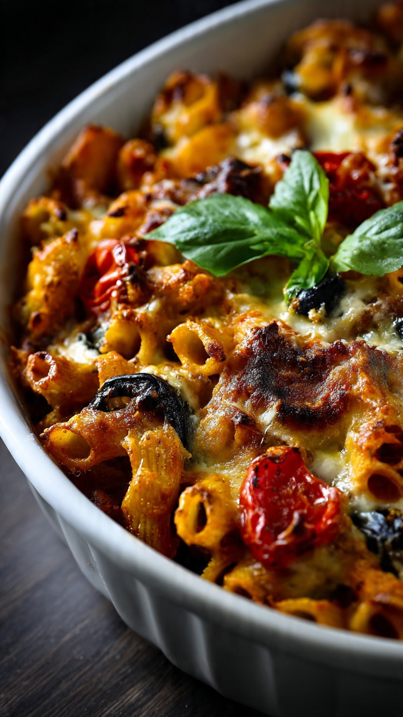 Best Mediterranean Vegetable Pasta Bake