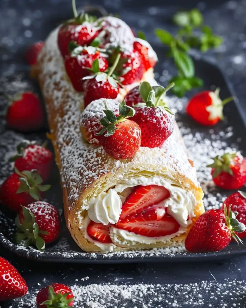 Fresh Strawberry Rolls