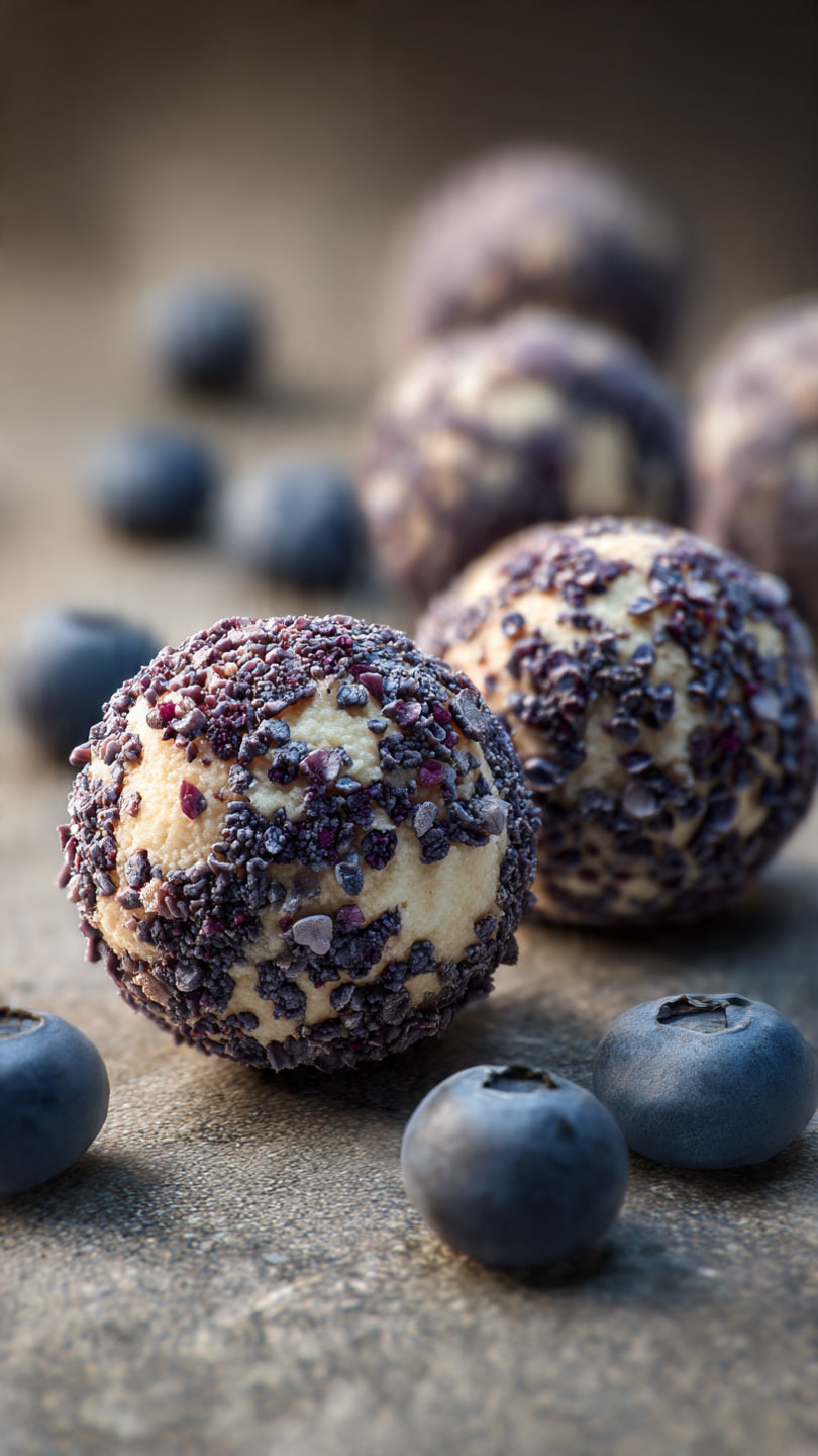 Blueberry Cheesecake Protein Bites