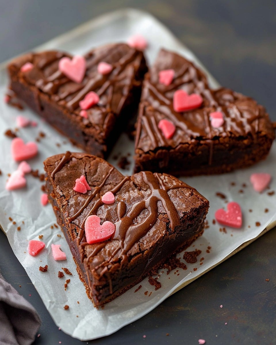 Heart Shaped Brownies Recipe