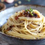 Caramelized Onion Pasta with Chilli Oil