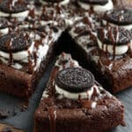 Oreo Fudge Brownie Pizza