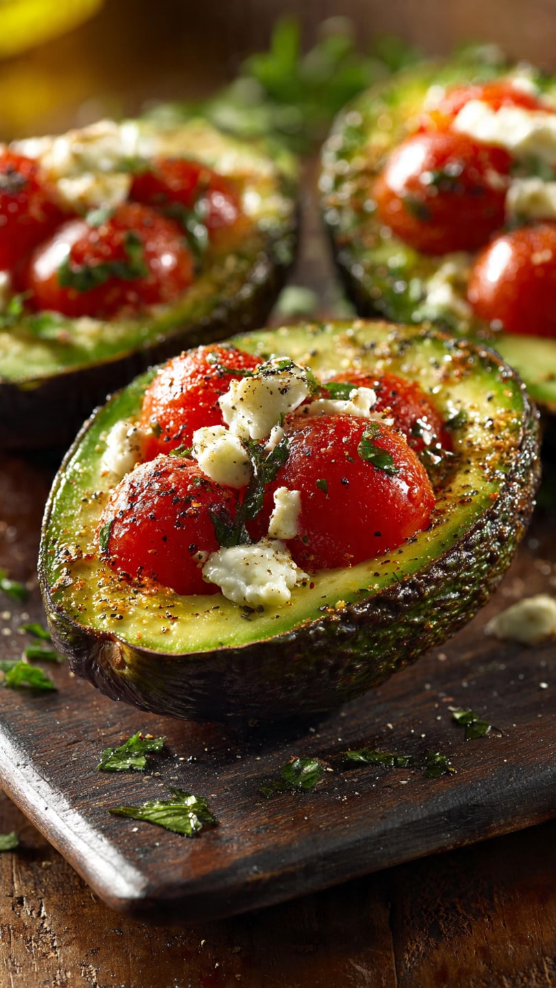 Caprese Stuffed Avocados
