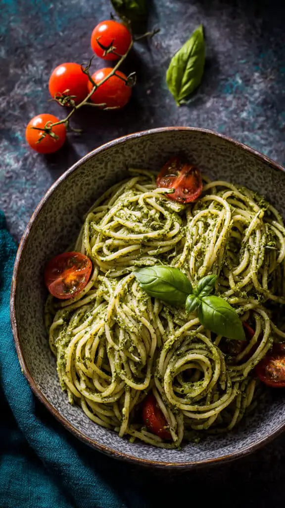 One Pot Creamy Pesto Sauce Pasta