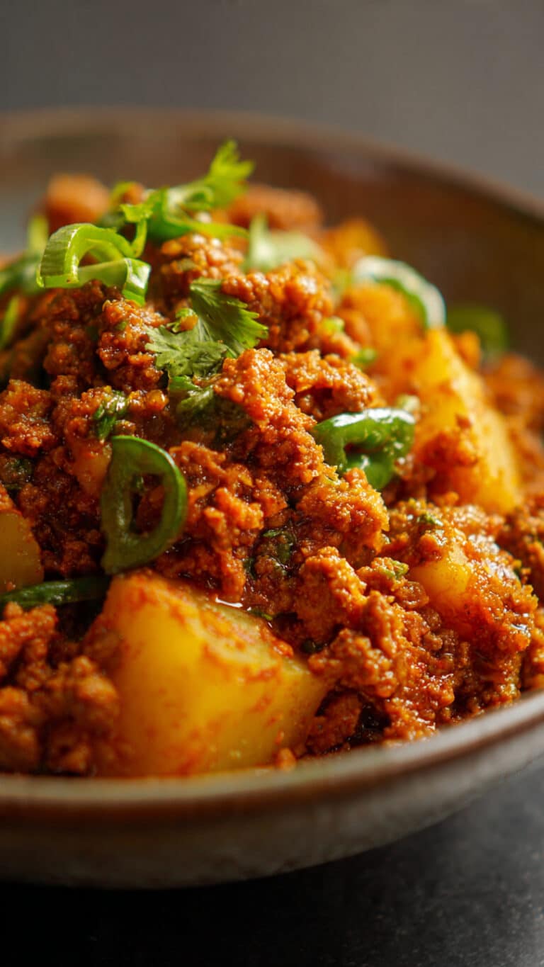 Aloo Keema (Ground Meat with Potatoes)