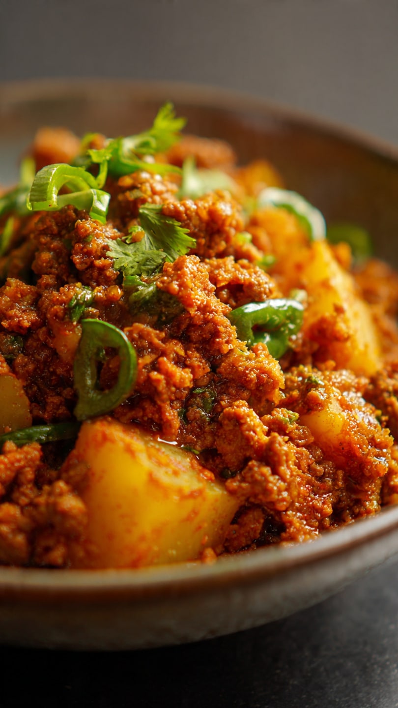 Aloo Keema (Ground Meat with Potatoes)