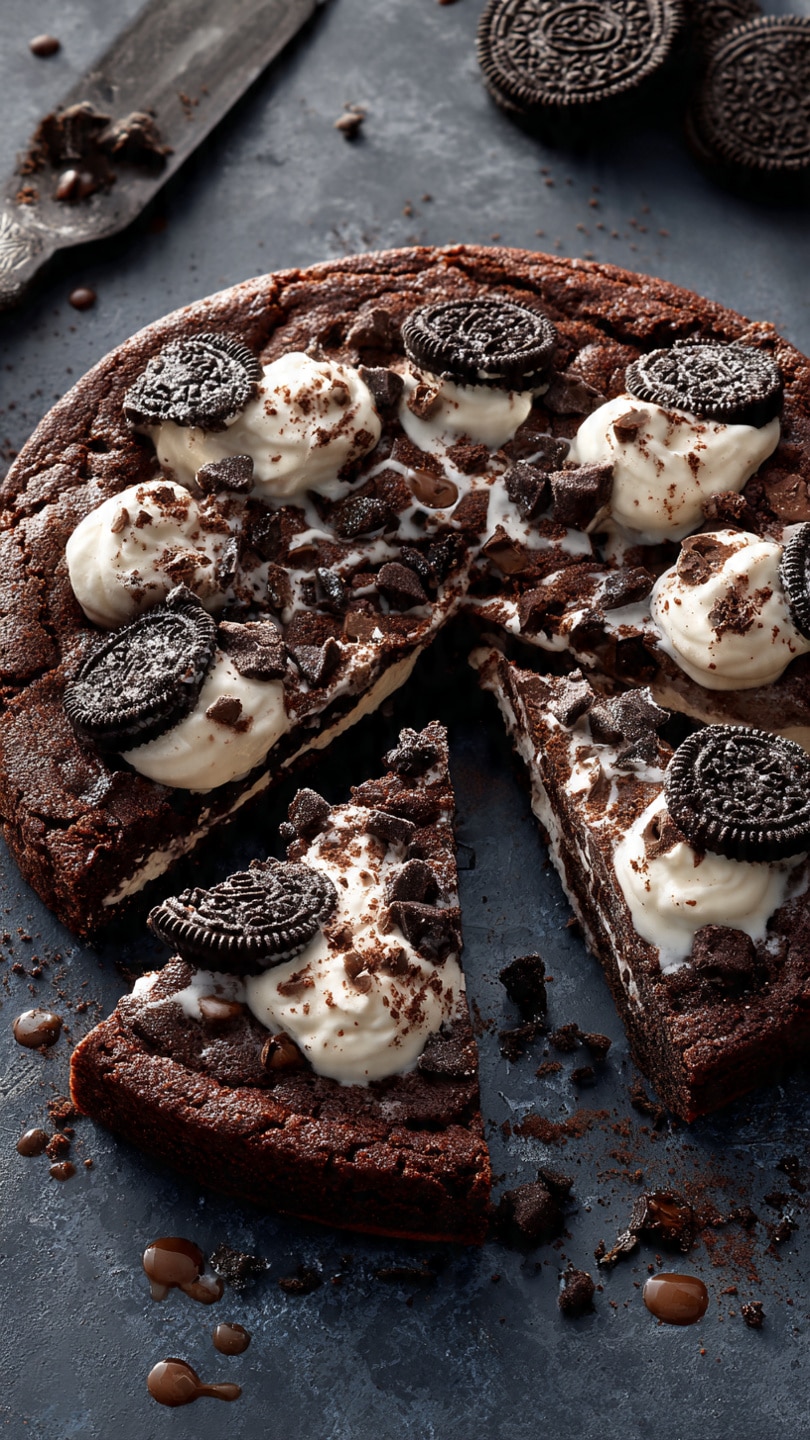 Oreo Fudge Brownie Pizza
