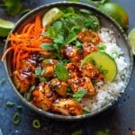 Sweet Chili Chicken Bowl With Coconut Lime Drizzle