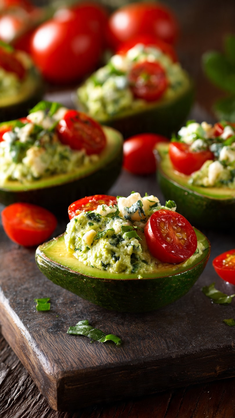 Caprese Stuffed Avocados