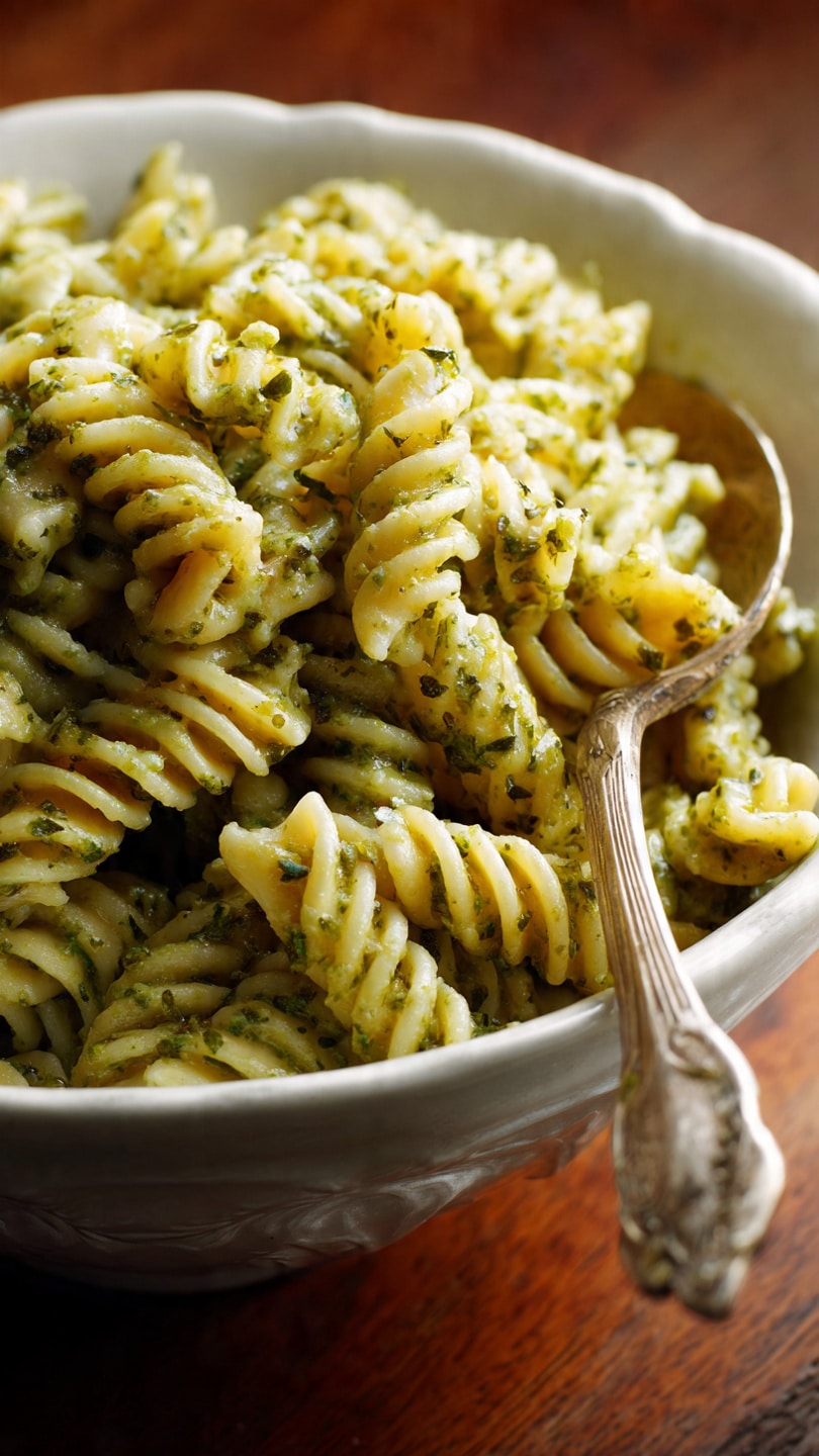 One Pot Creamy Pesto Sauce Pasta