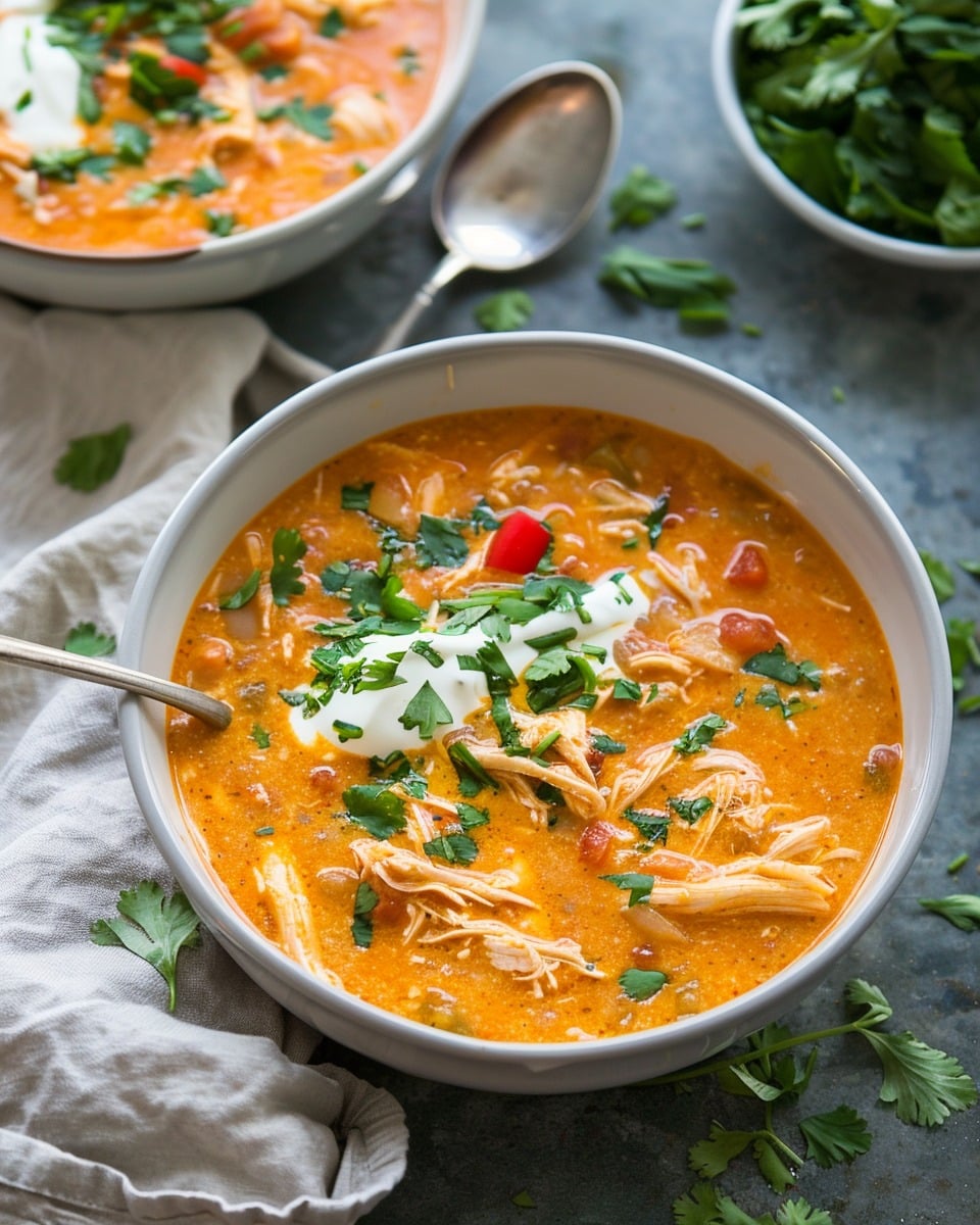 Creamy Chicken Enchilada Soup