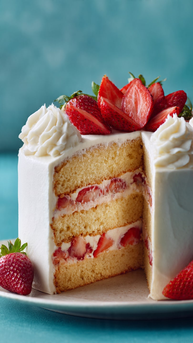 Strawberry Shortcake Layer Cake