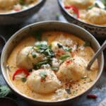Irresistible Coconut Curry Soup With Dumplings