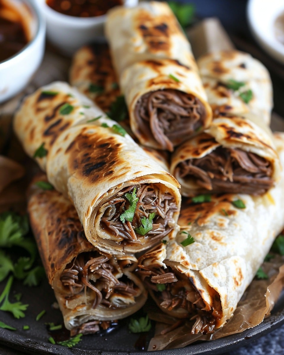 French Dip Tortilla Roll Ups
