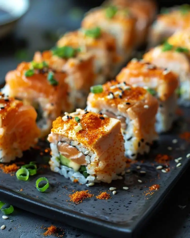 Easy Spicy Salmon Sushi Bake