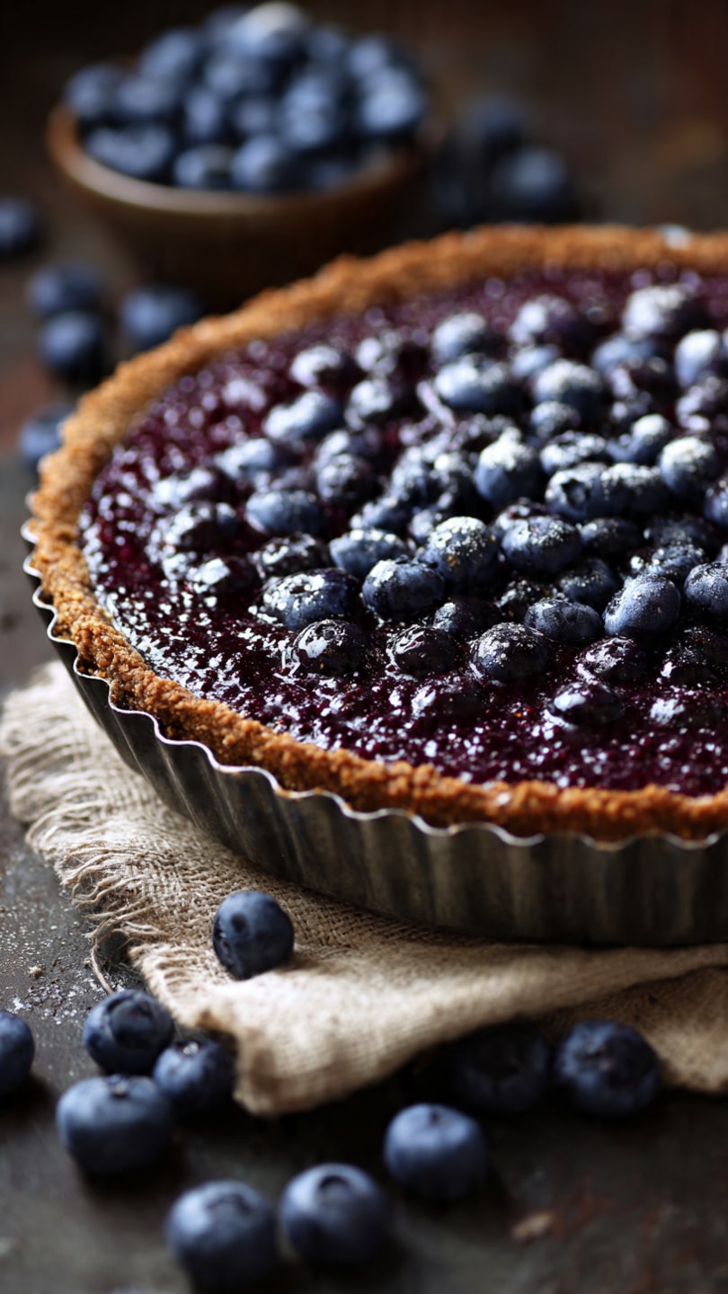 No-Bake Blueberry Chia Seed Pie