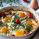 Mediterranean Baked Feta Eggs