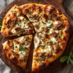 Easy Sausage Ricotta Honey Hot Pizza