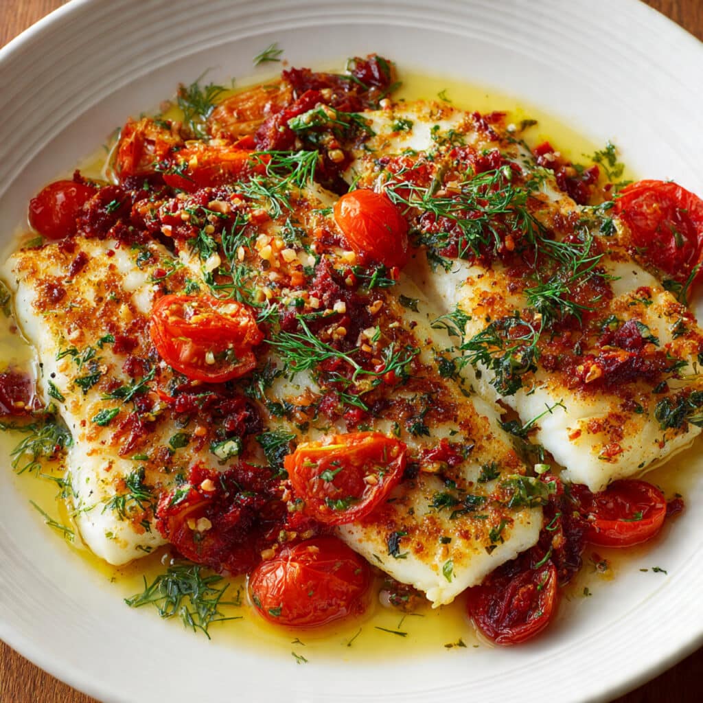 Baked White Fish Recipe, Mediterranean-Style