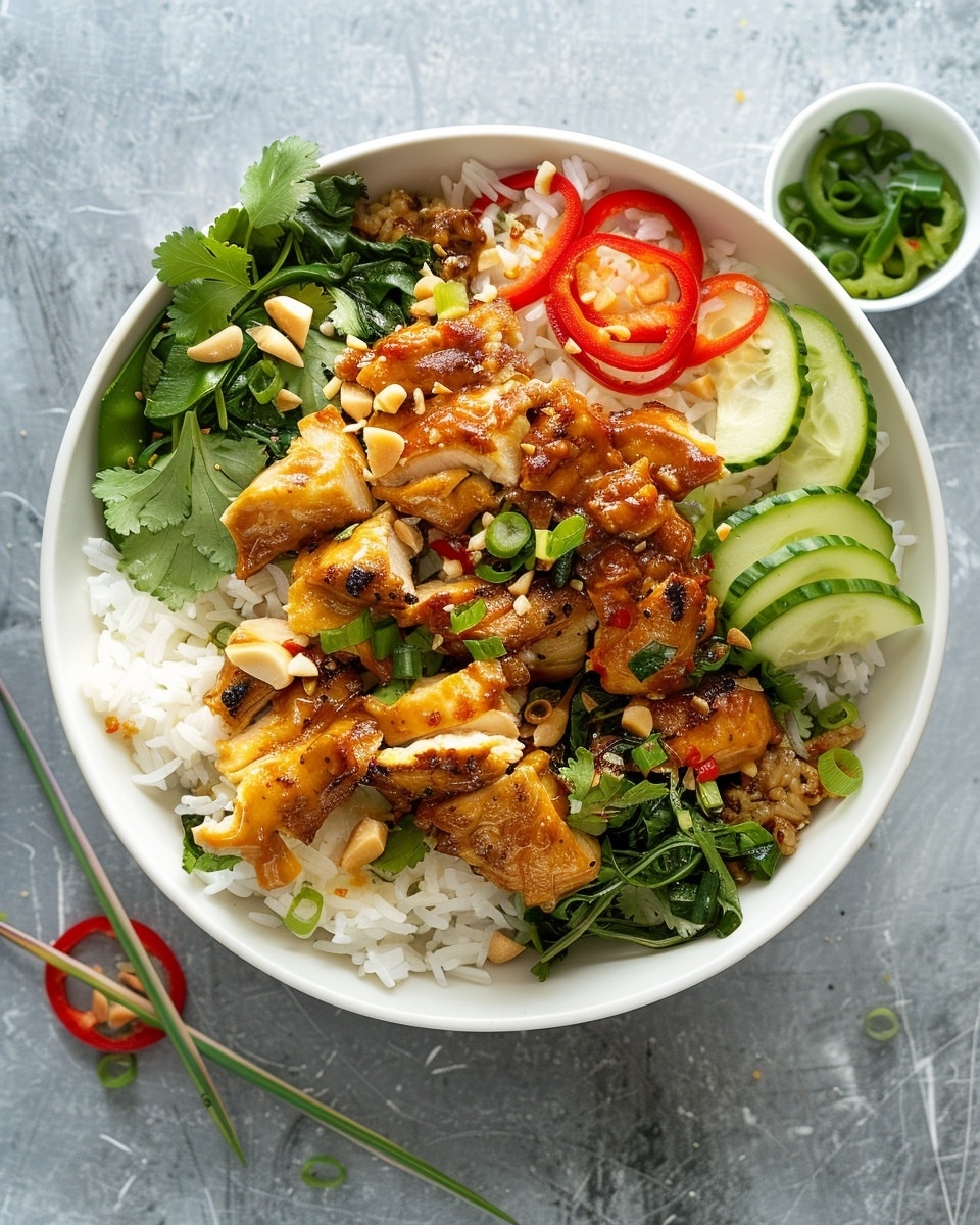 Chicken Satay Rice Bowls