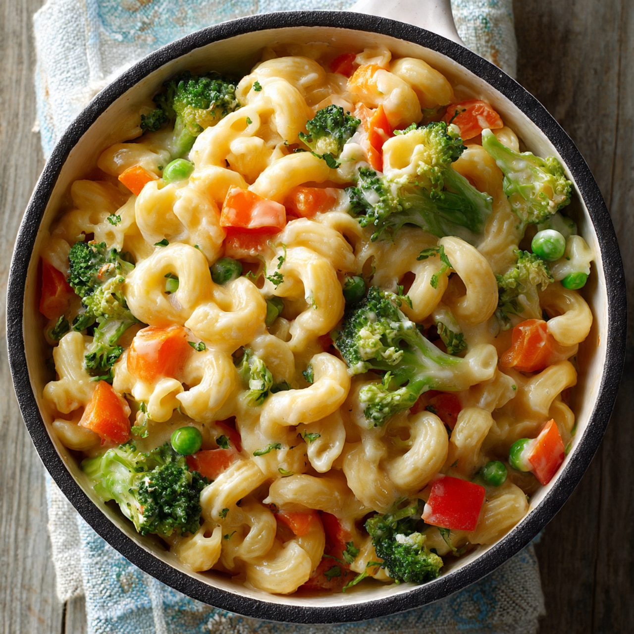 One Pot Veggie Mac and Cheese