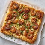 Spicy Cajun Shrimp Puff Pastry Squares