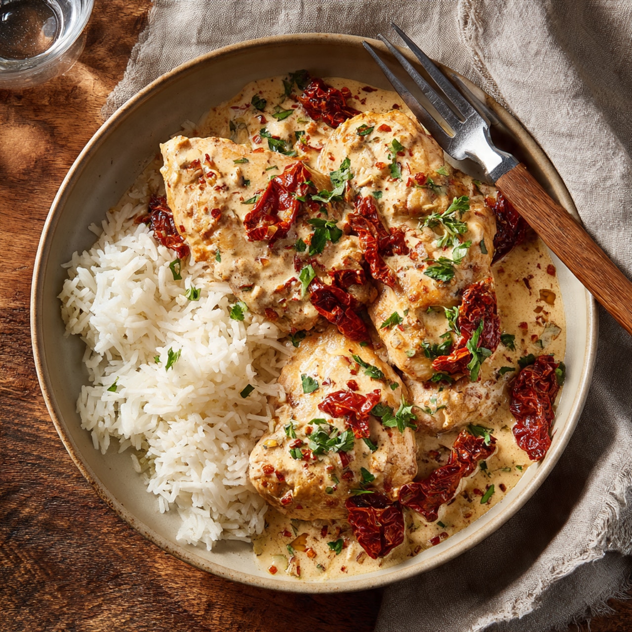 Indulgent Creamy Tuscan Sun-Dried Tomato Chicken