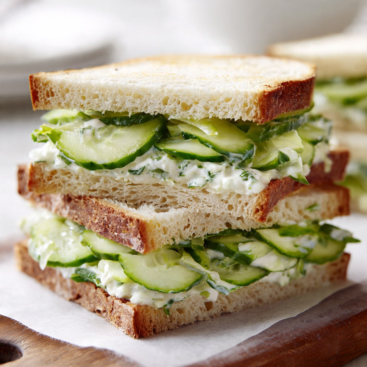 Easy Cucumber Salad Sandwiches
