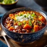 Slow Cooker Sweet Potato Black Bean Chili