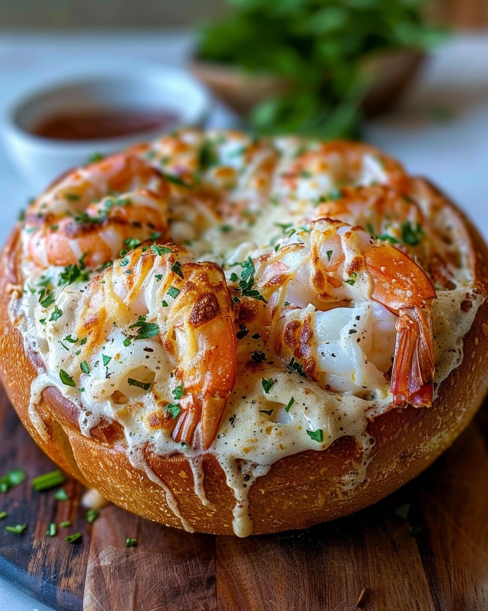 Stuffed Seafood Bread Bowl