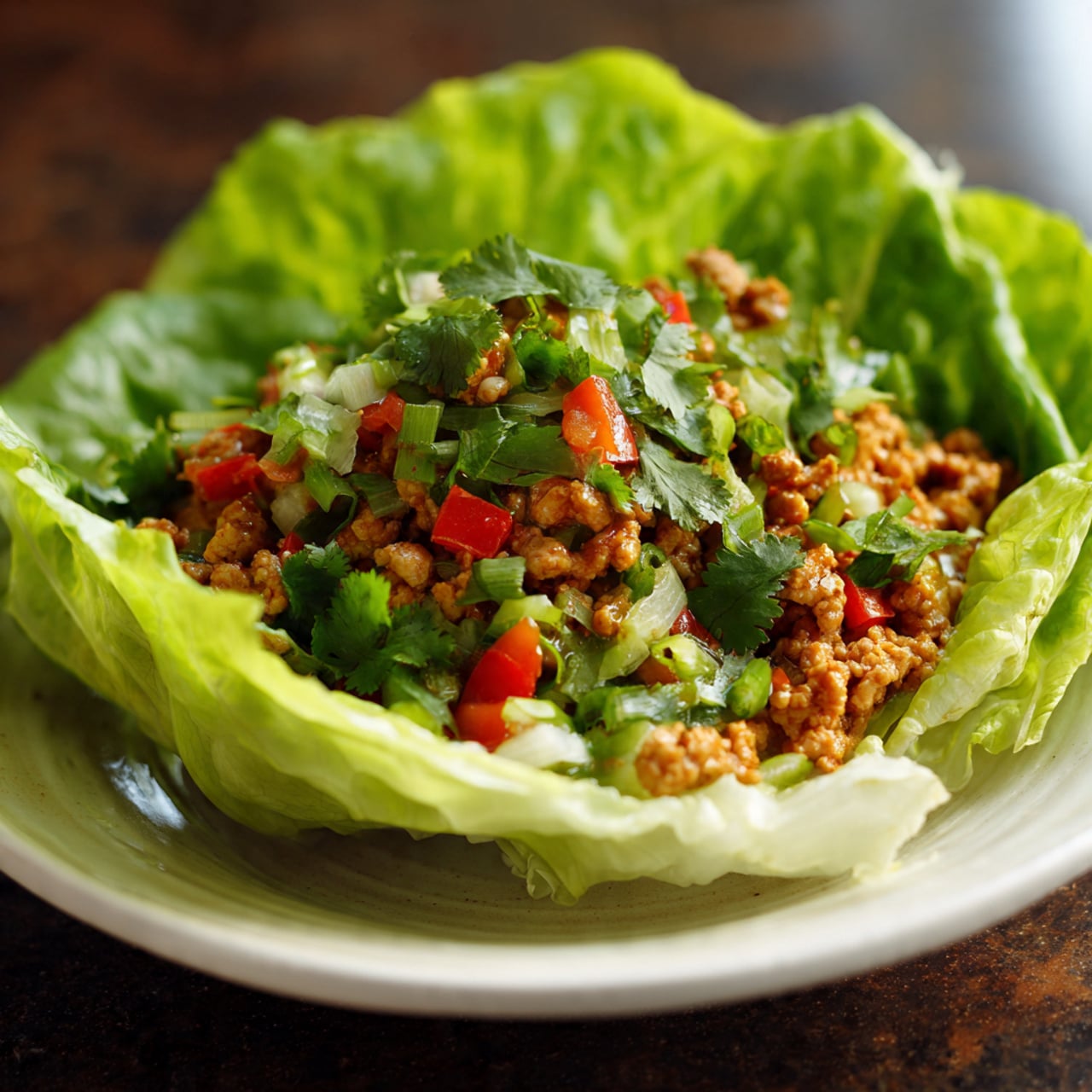 Turkey Taco Lettuce Wraps