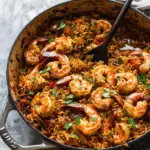 Shrimp Dirty Rice Skillet