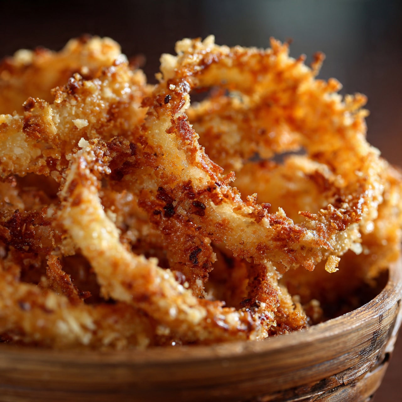 Crispy Parmesan Onion Ring Chips