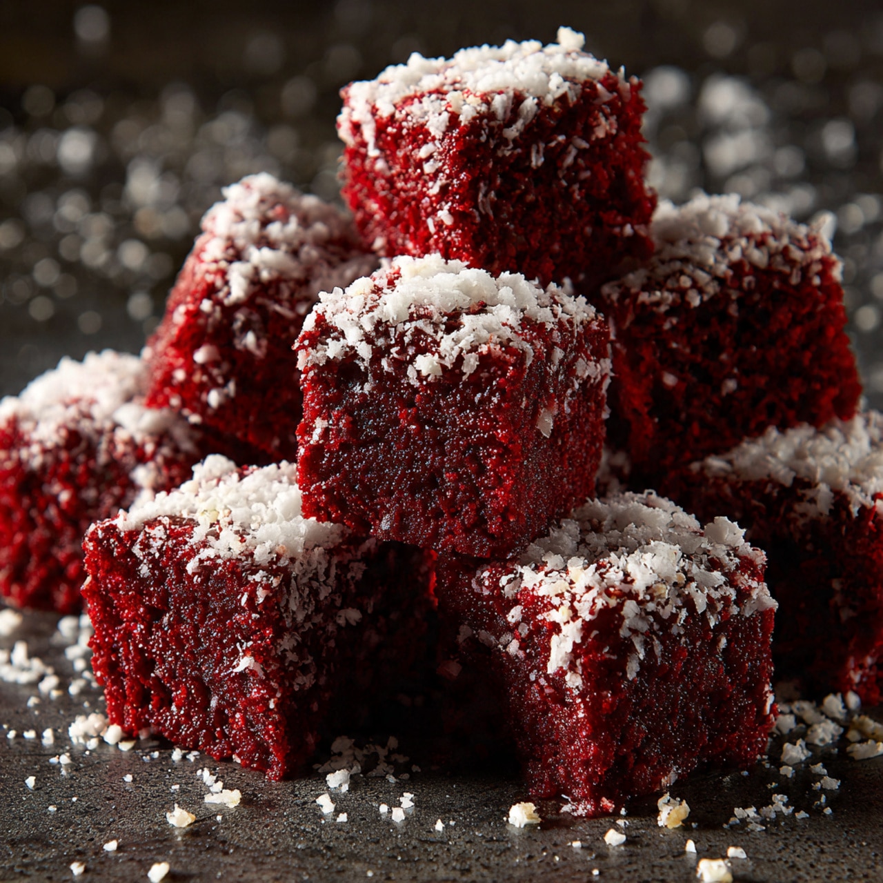 Sweet Red Velvet Brownie Bites