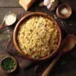 Garlic Parmesan Orzo Pasta