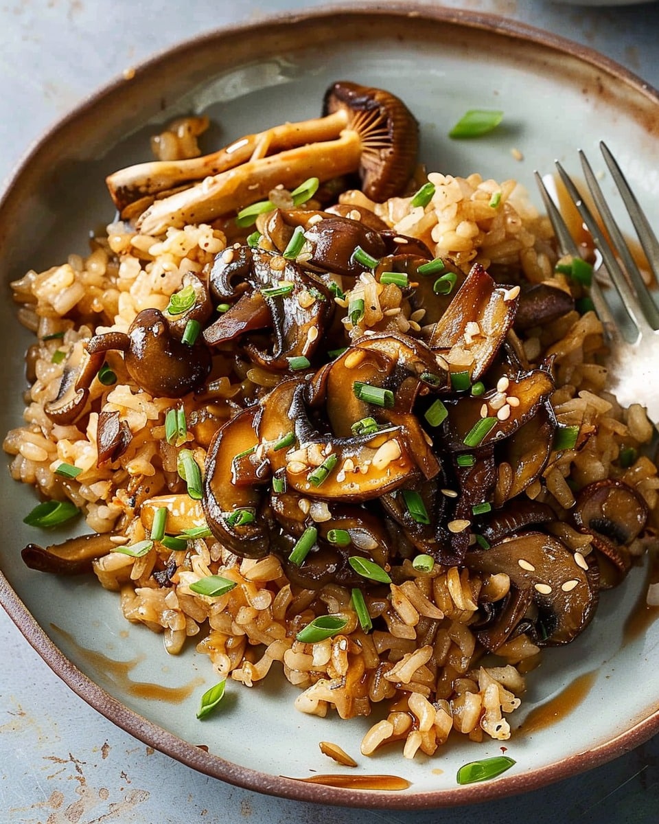 Miso Mushroom Crispy Rice