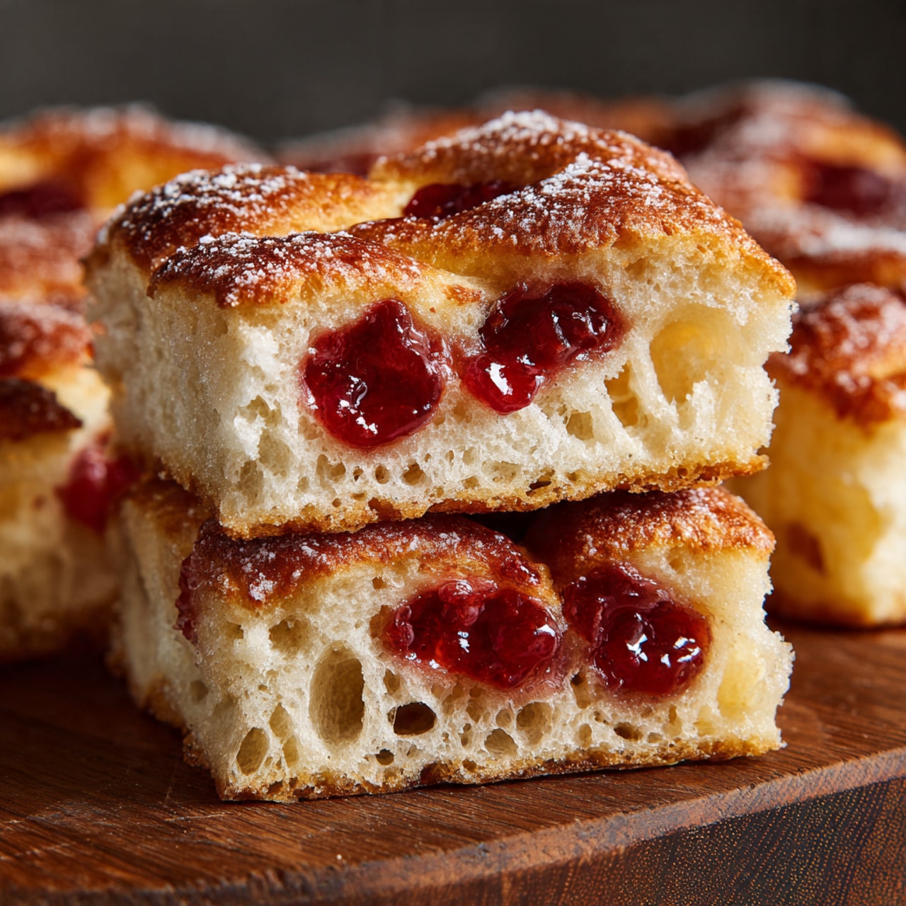 Homemade Jam Donut Focaccia