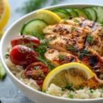 Mediterranean Lemon Dill Chicken Bowl