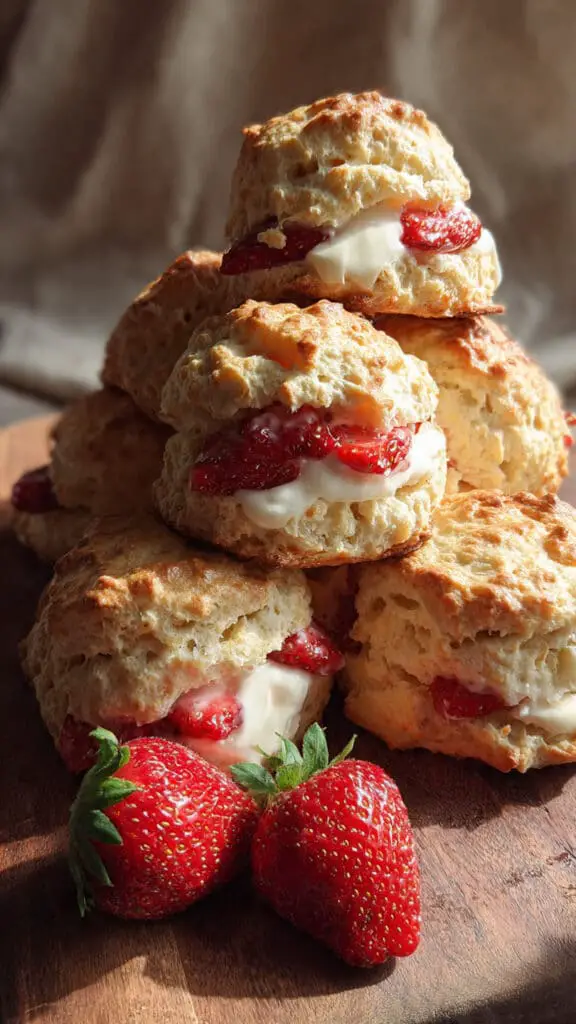 Strawberries and Cream Scones