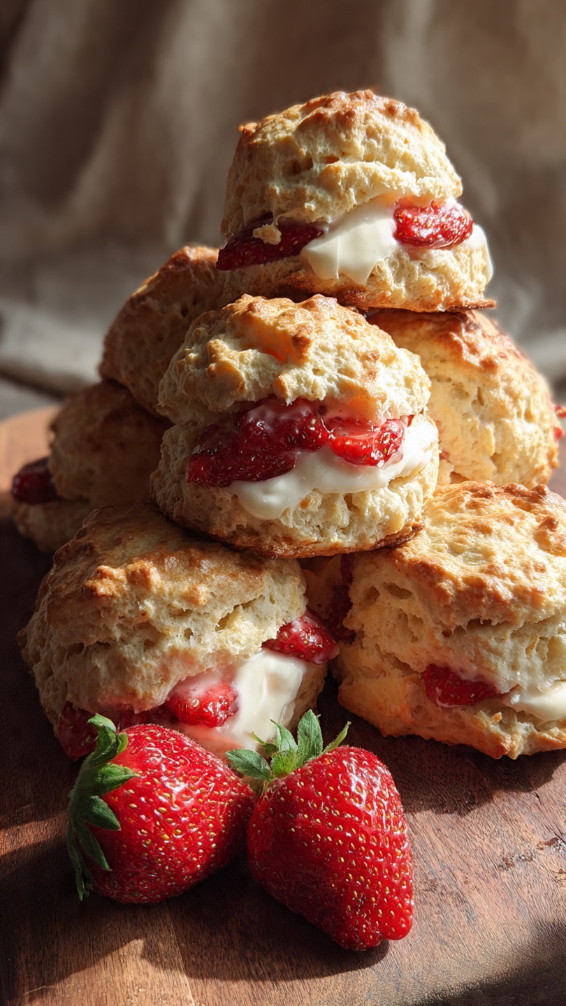 Strawberries and Cream Scones