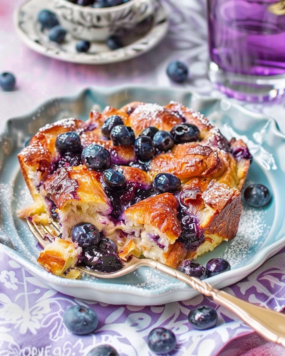 Overnight Blueberry French Toast Casserole