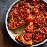 Crustless Tomato Pie