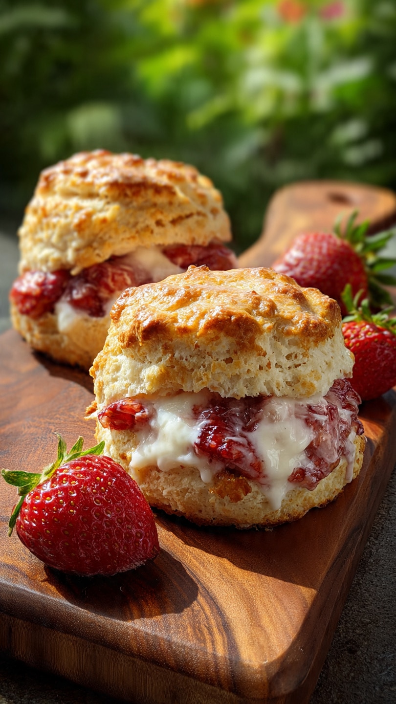 Strawberries and Cream Scones
