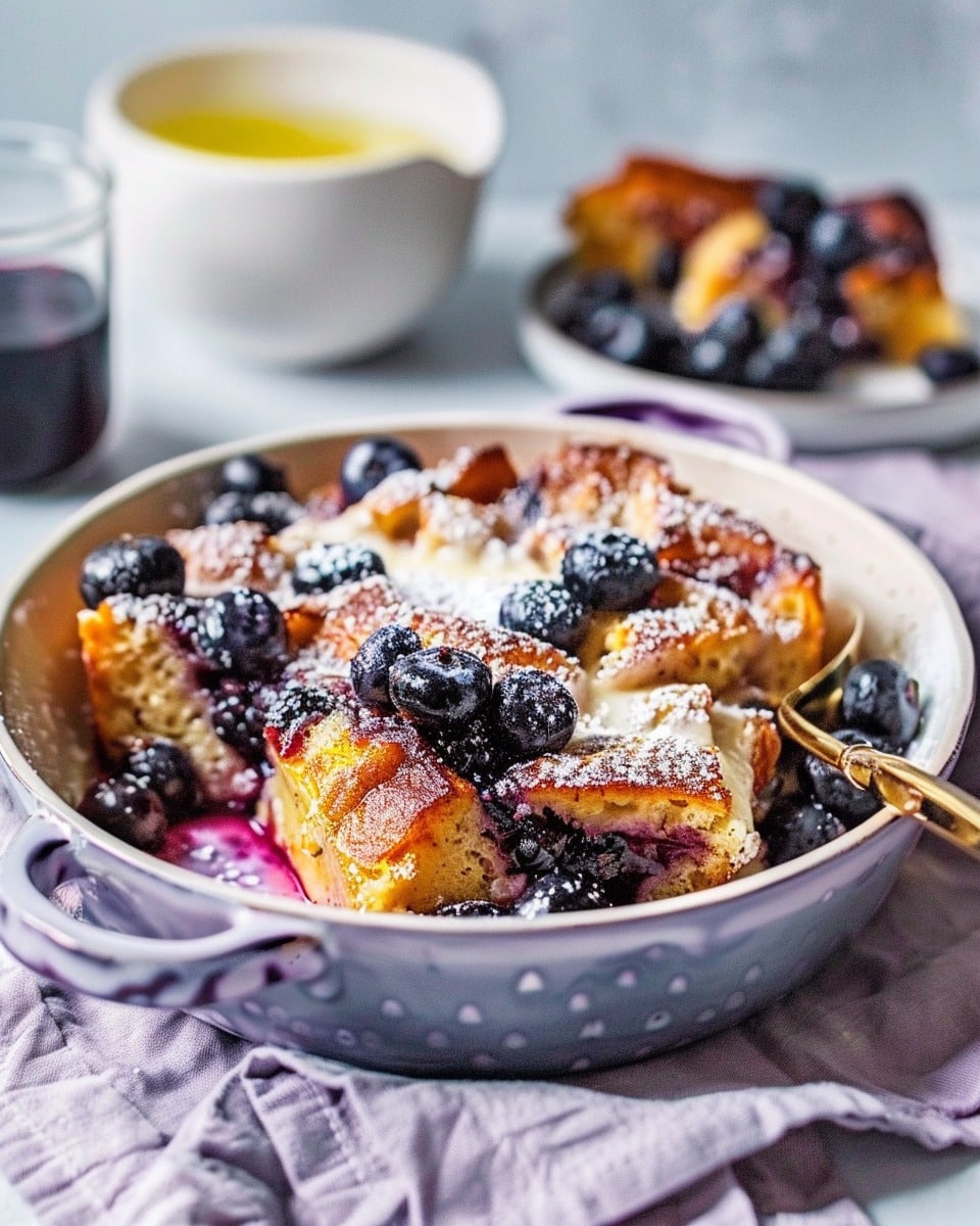 Overnight Blueberry French Toast Casserole